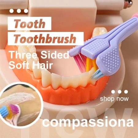 3 Sided Soft Hair Tooth Toothbrush